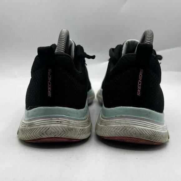 Skechers flex appeal 4.0 Womens Size 9.5 Black Shoes Athletic Running Sneakers - Picture 7 of 12